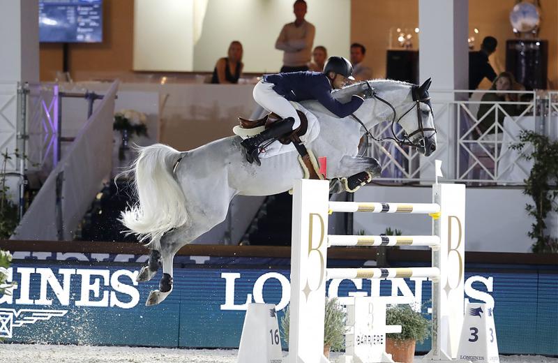 GARFIELD DE TIJI DES TEMPLIERS (Quasimodo Z/Goldspring de Lauzelle), SBS gekeurd, gereden door Jérôme Guéry (BEL) (Foto (c) LGCT/S. Grasso)
