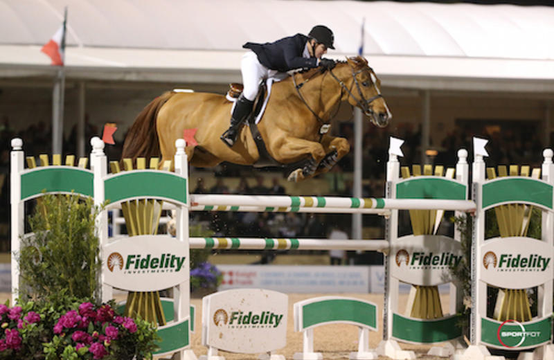 ROTCHILD DU BOSQUETIAU (Artos/Elégant de l’Ile – fokkers: B&L. Pagnieau te B-7062 Naast) gereden door McLain Ward (USA)