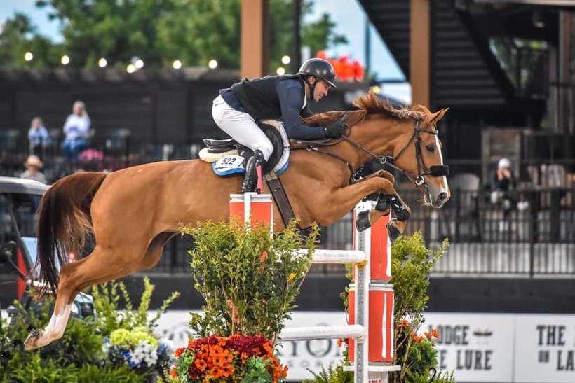 DELIGHT M-G C DE LEUZE E.O. (Armitage x For Pleasure) en Darragh Kerins in Tryon (foto: Tryon International Equestrian Center & Resort)