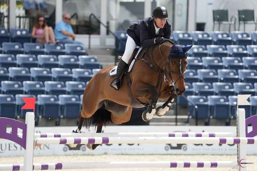 McLain Ward en AZUR GARDEN’S HORSES E.O. (Thunder van de Zuuthoeve x Sir Lui), winnaars in Wellington (Sportfot)